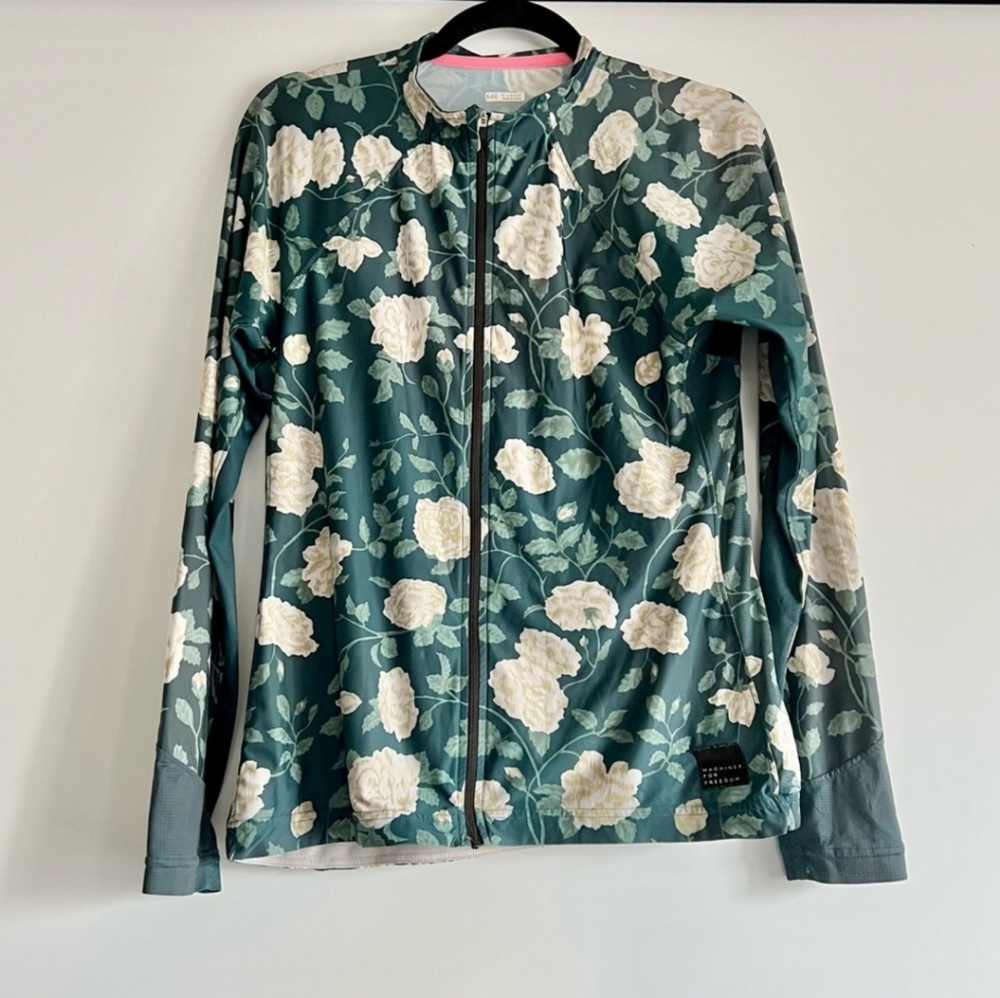 Machines for Freedom Summerweight Long Sleeve Jersey XL Jaded Rose Hemmed to 26”